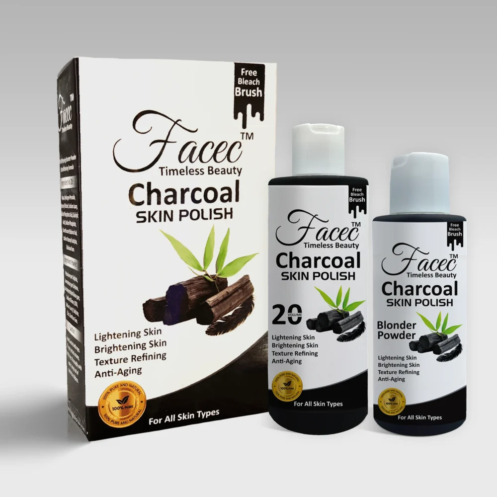 Charcoal skin polish