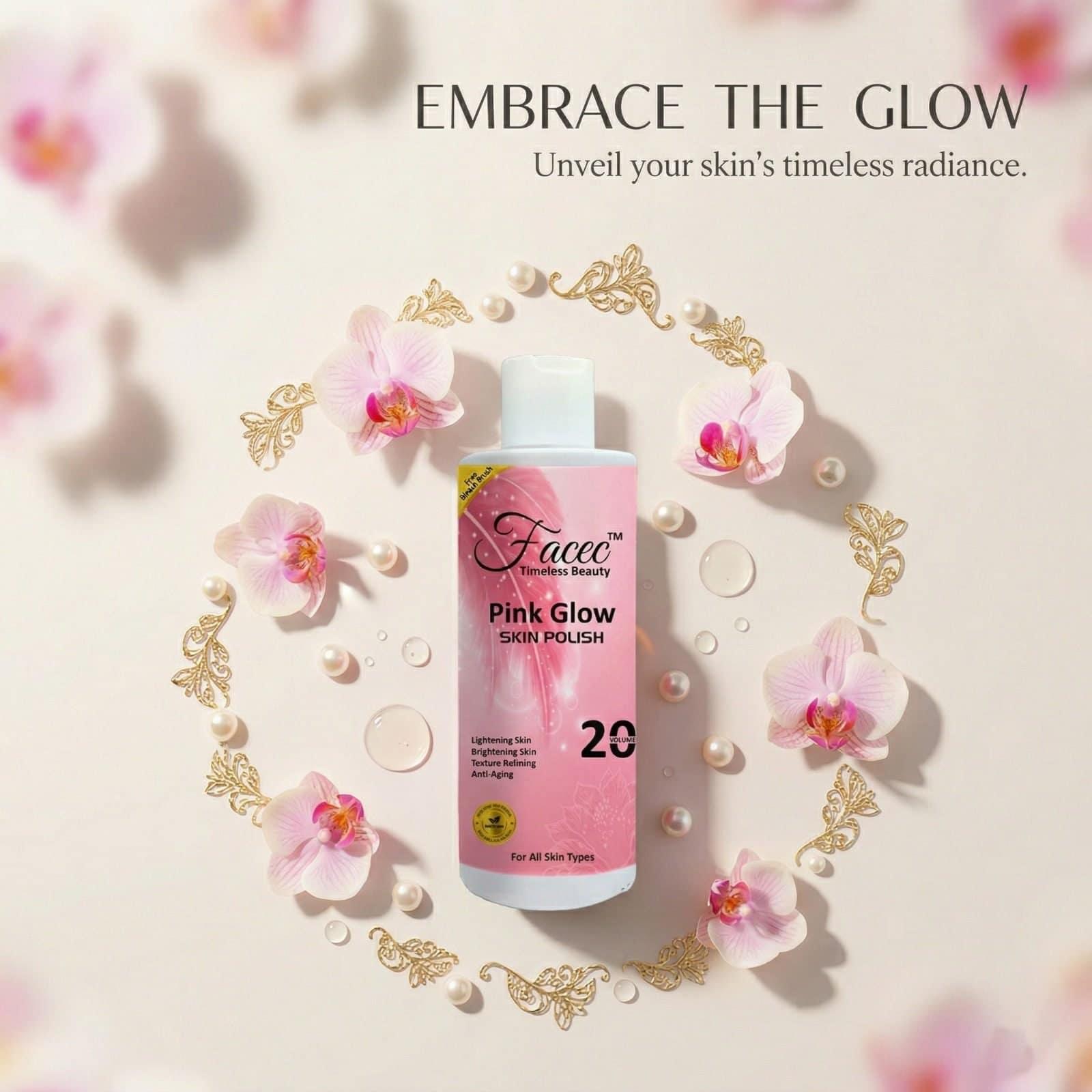 Pink Glow Skin Polish (200ml) + Free Beauty Cream - Image 5