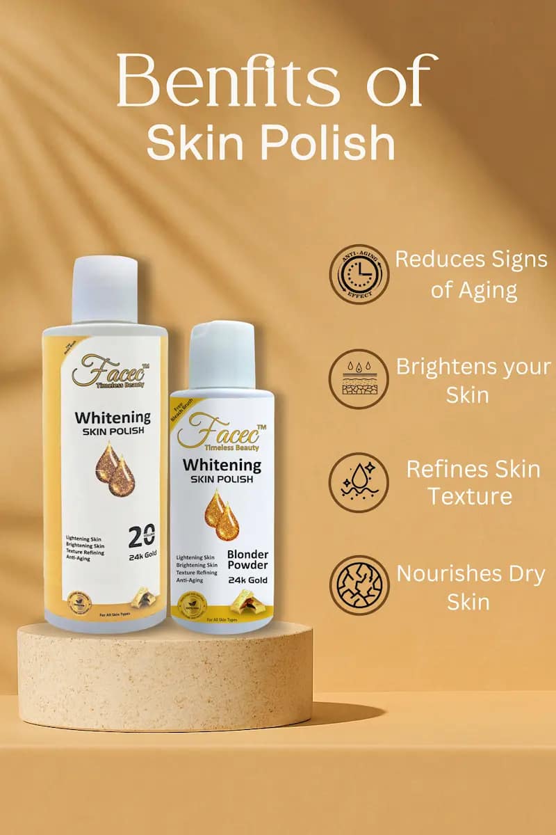 Facec Gold Skin Polish Benefits - Reduces Aging, Refines Texture & Nourishes Skin